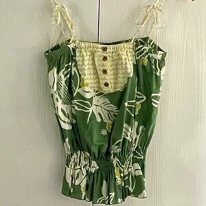 Green Spaghetti Strap Camisole